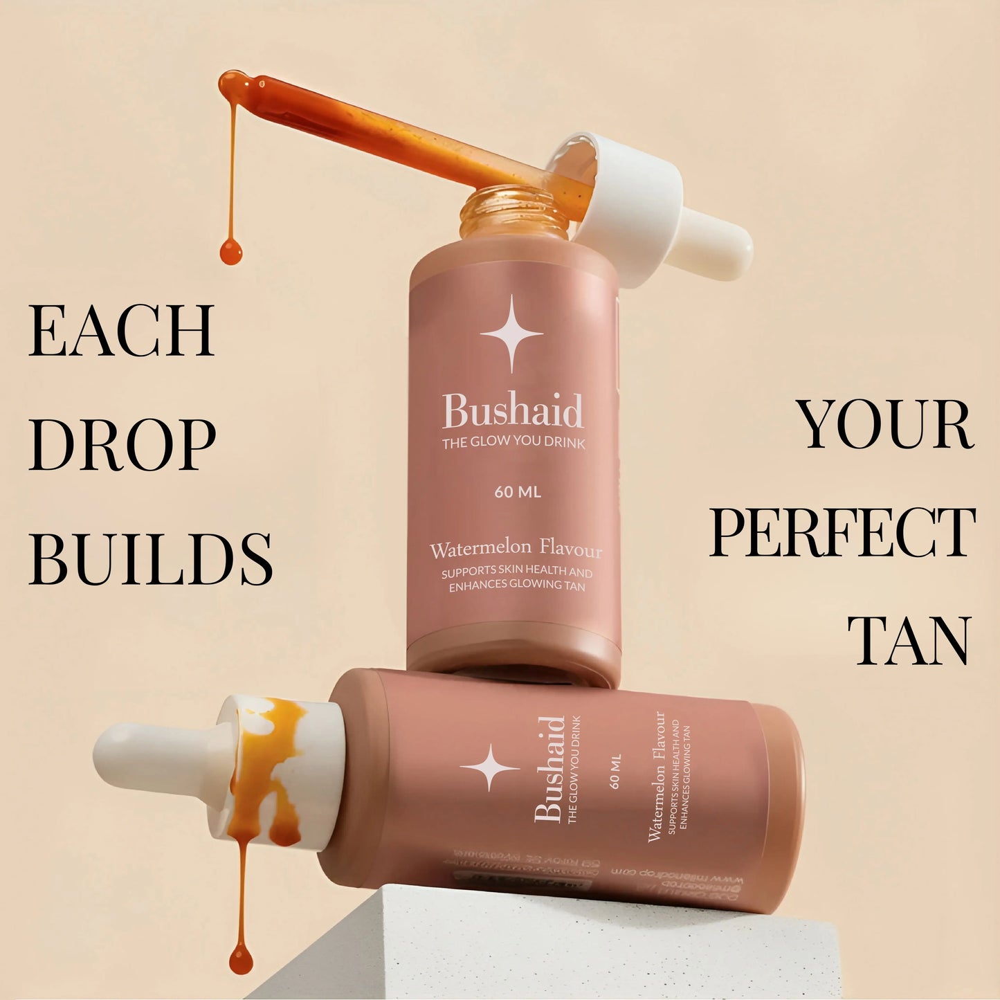 Bushaid Glow Tanning Drops – The Glow You Drink